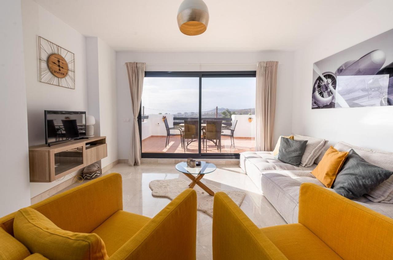 Lotus 2401 - Beautiful Apartment With Pool & Sea View Casares Kültér fotó