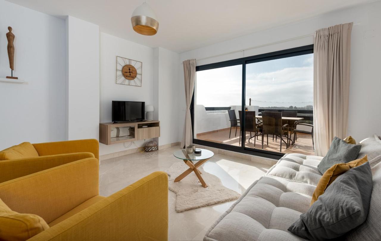 Lotus 2401 - Beautiful Apartment With Pool & Sea View Casares Kültér fotó
